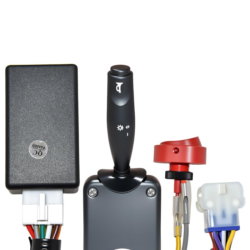 Orle Oko Golf Cart Turn Signal Switch with Golf Cart Light Control Box for Yamaha Club Car EZGO with 9-pin Plug Wiring Harness (12V)