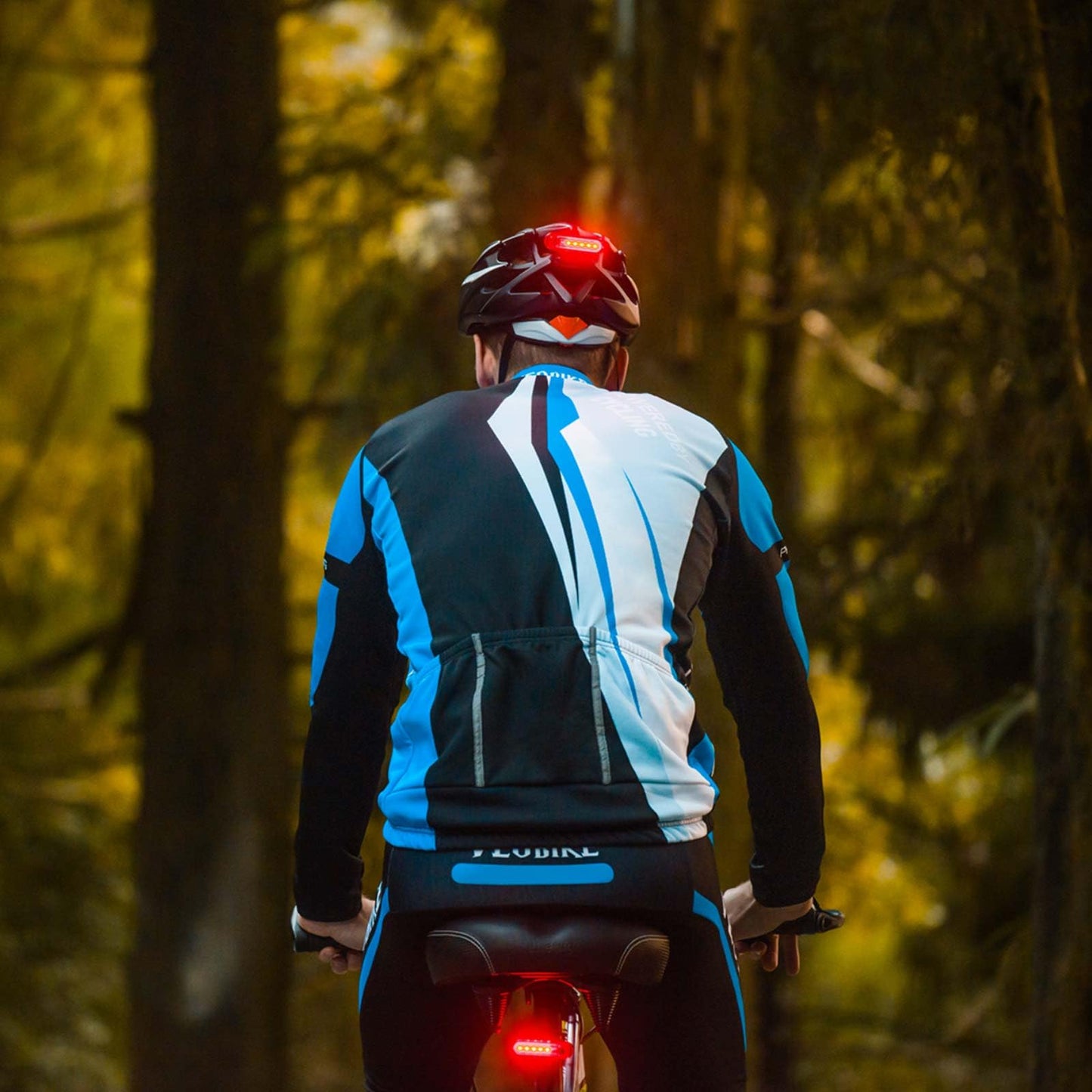 Bike Tail Light Rechargeable 2 Pack, Rear Red Bike Light for Night Riding, Back Bicycle Taillights with Great Battery Life, Easy to Install On Any Bike Trailer or Helmet