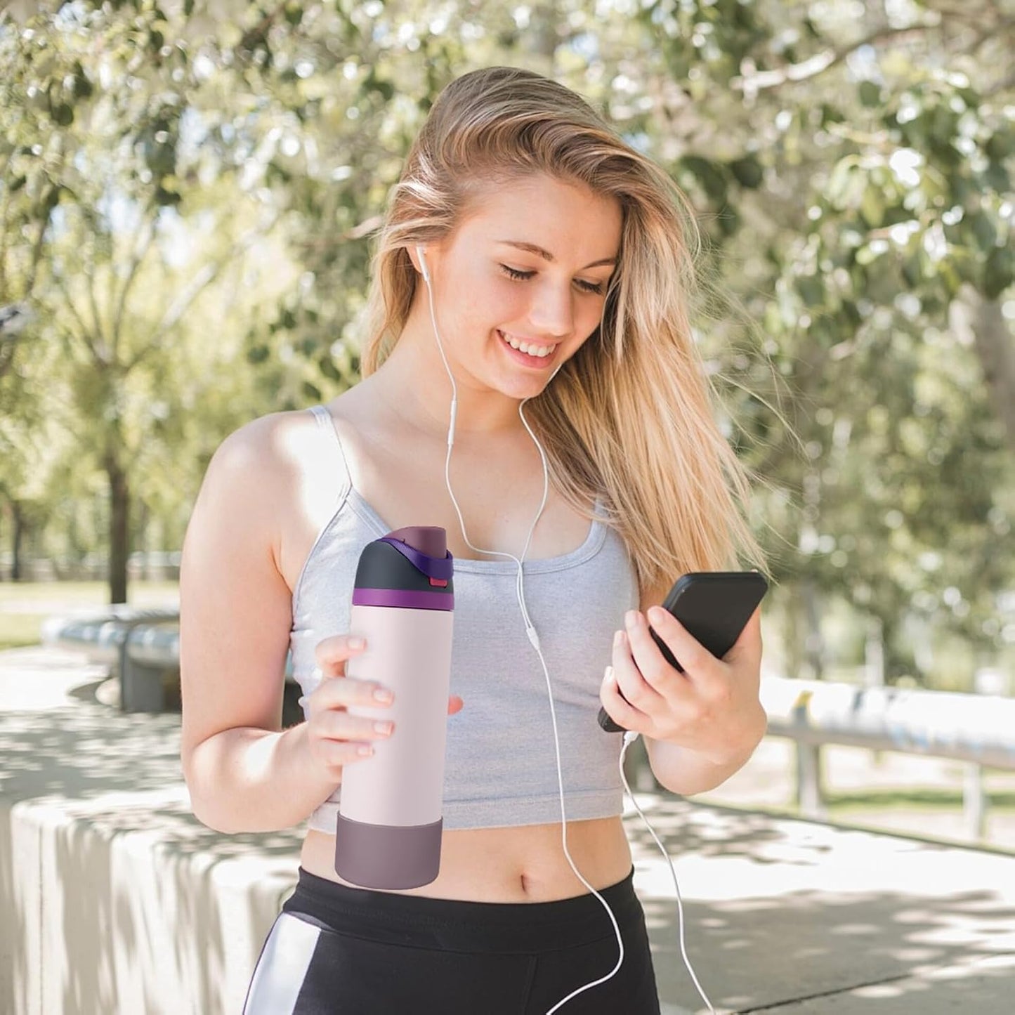 Owala Silicone Water Bottle Boot - Protective Anti-Scratch & Anti-Dent Sleeve Cover | Mauve, 24oz (2PCS)