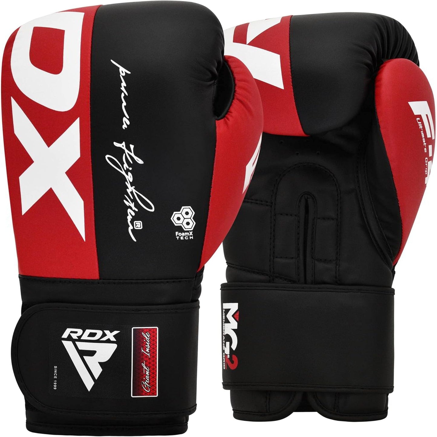 RDX Boxing Gloves - Maya Hide Leather Training Gloves for Muay Thai & Kickboxing | 8-16 oz Sizes