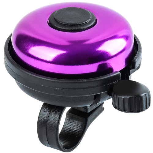 Xthuge Classic Bike Bell, Aluminum Bicycle Bell, Loud Crisp Clear Sound Bicycle Bike Bell for Adults Kids(Purple-Right Hand Use)