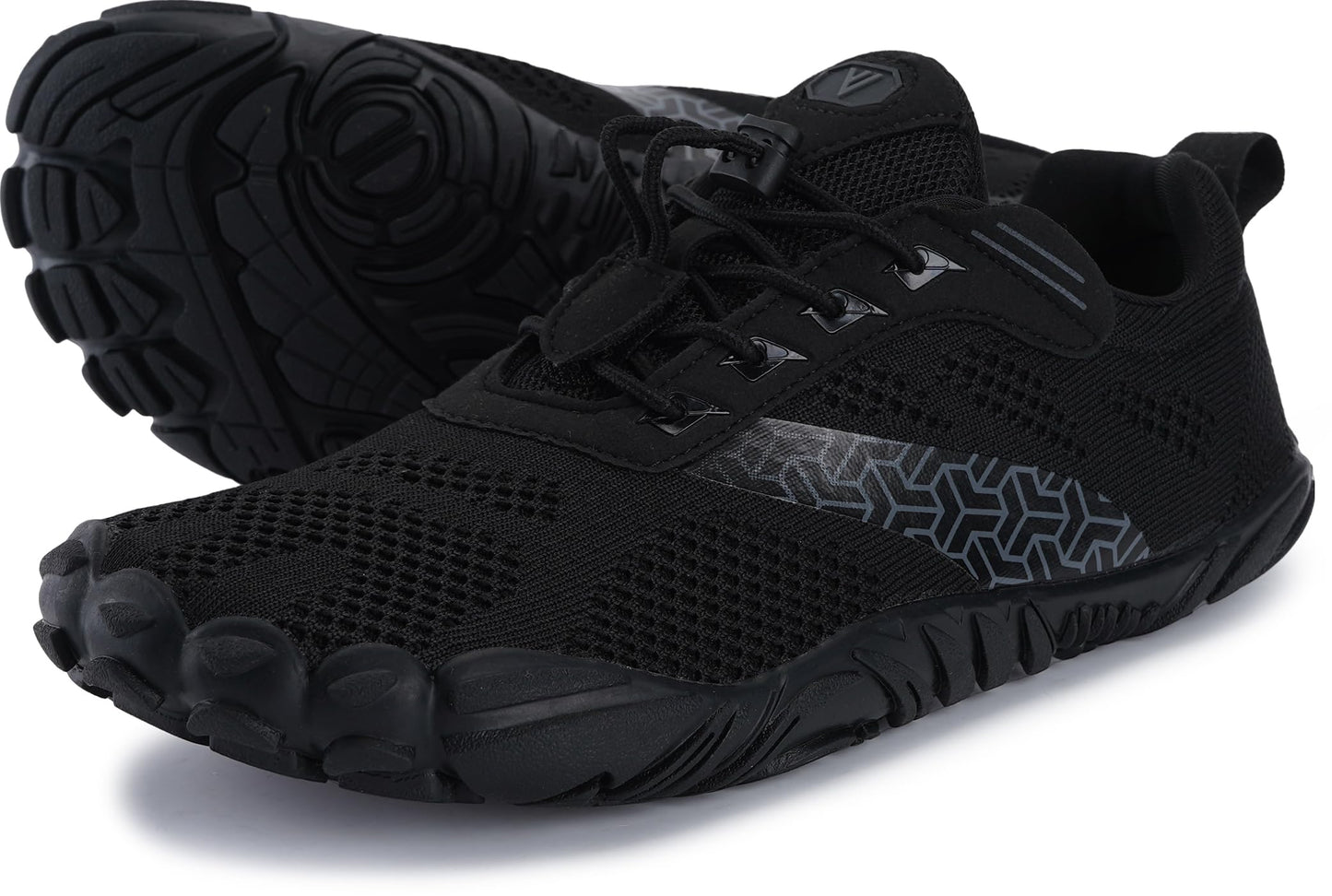 Joomra Women's Minimalist Shoes Ladies Size 7.5-8 Barefoot Zero Drop Wide Toe Box Sneakers Fitness Outdoor Hiking Climbing Travel Footwear Black 38