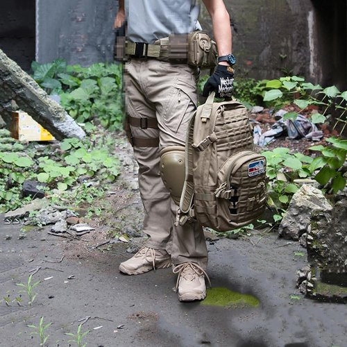 CARWORNIC Gear Men's Tactical Hiking Pants - Lightweight Cotton Outdoor Combat Cargo Trousers