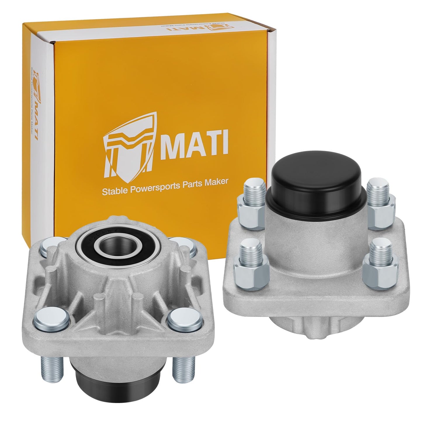 M MATI Front Wheel Hub Assy with Bearings Cover Cap for Club Car DS & Precedent 2003-up 102357701 1023577-01 102353201