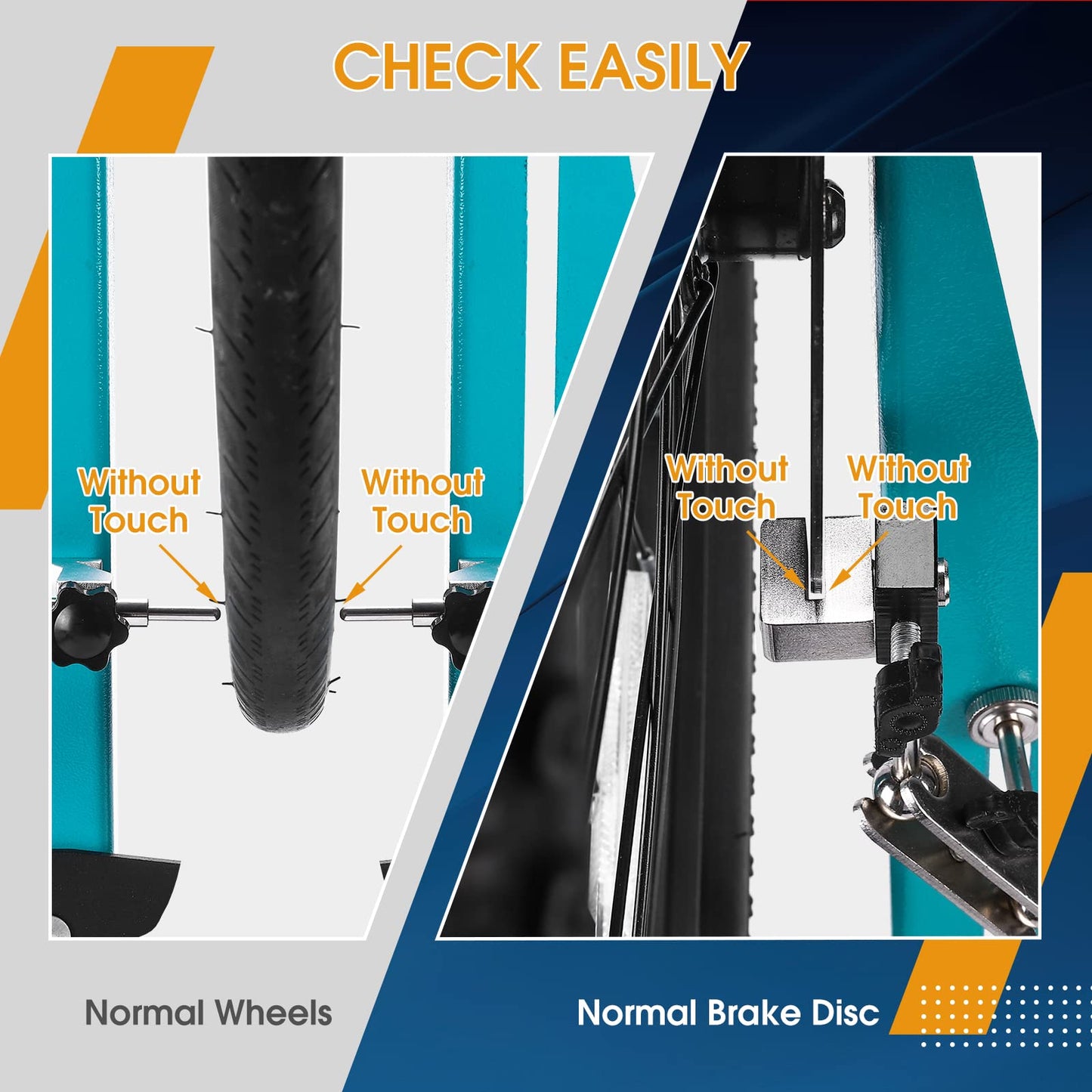 XIWUEI Wheel Truing Stand - Professional Bicycle Wheel Maintenance with Spoke Wrench, Removable Multi-function Bicycle Wheel Alignment Repair Tool ,Great Tool for Rim Truing For MTB Road