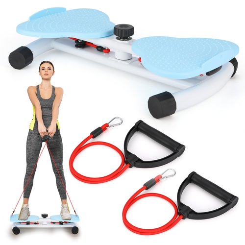 MASAGWY Waist Twister Machine with Resistance Bands-Slim Waist & Core Ab Exercise Board, 300 lbs Weight Capacity, Noiseless Home Gym Equipment for Women Men