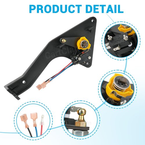 CartClan Club Car F&R Shifter Assembly for 2004-2015 Precedent Gas Golf Cart with Kawasaki FE290 & FE350 Engine OEM# 102514602 102514601
