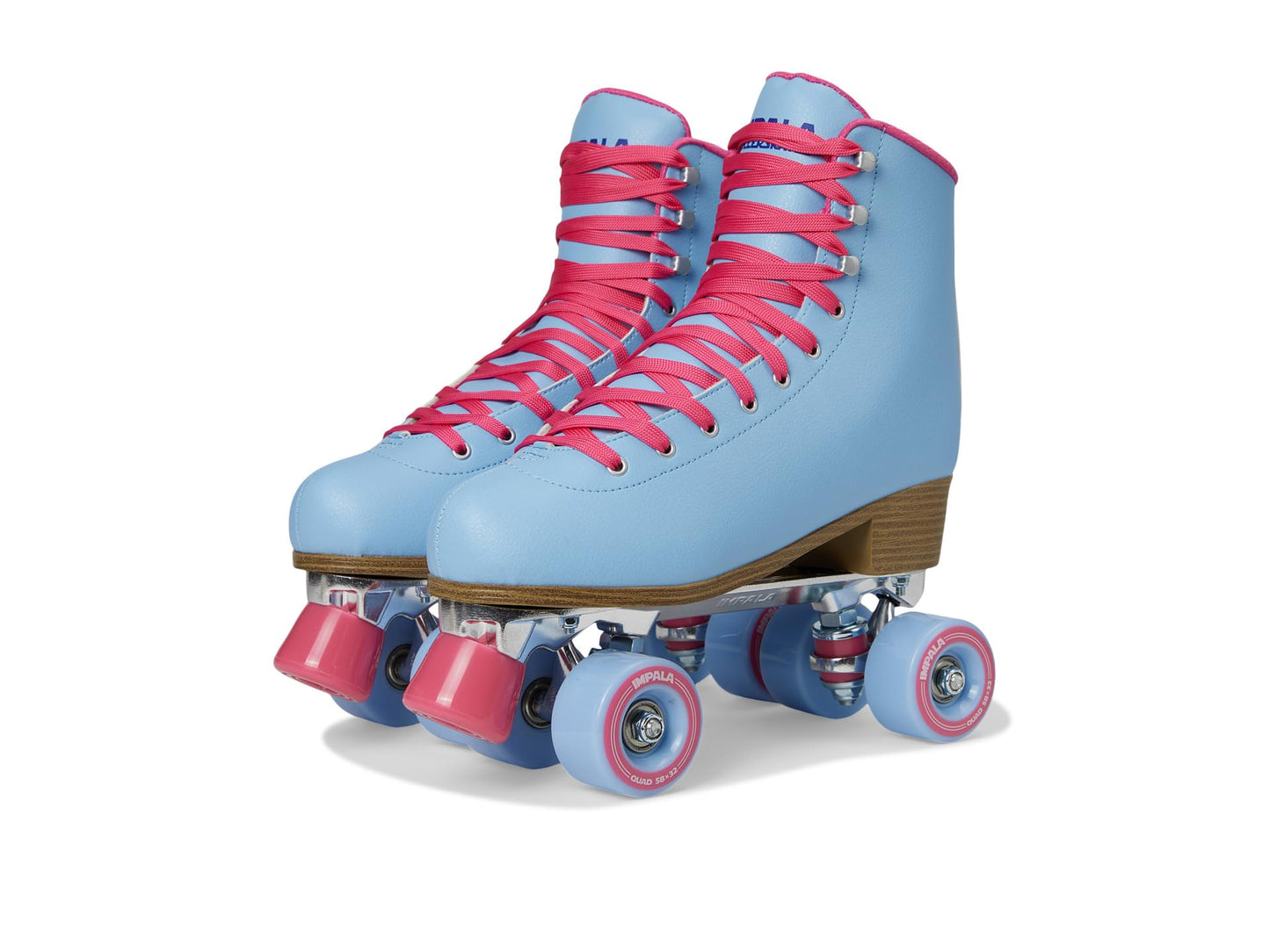 Impala Rollerskates Unisex Quad Skate (Big Kid/Adult), Blue Raspberry, 7