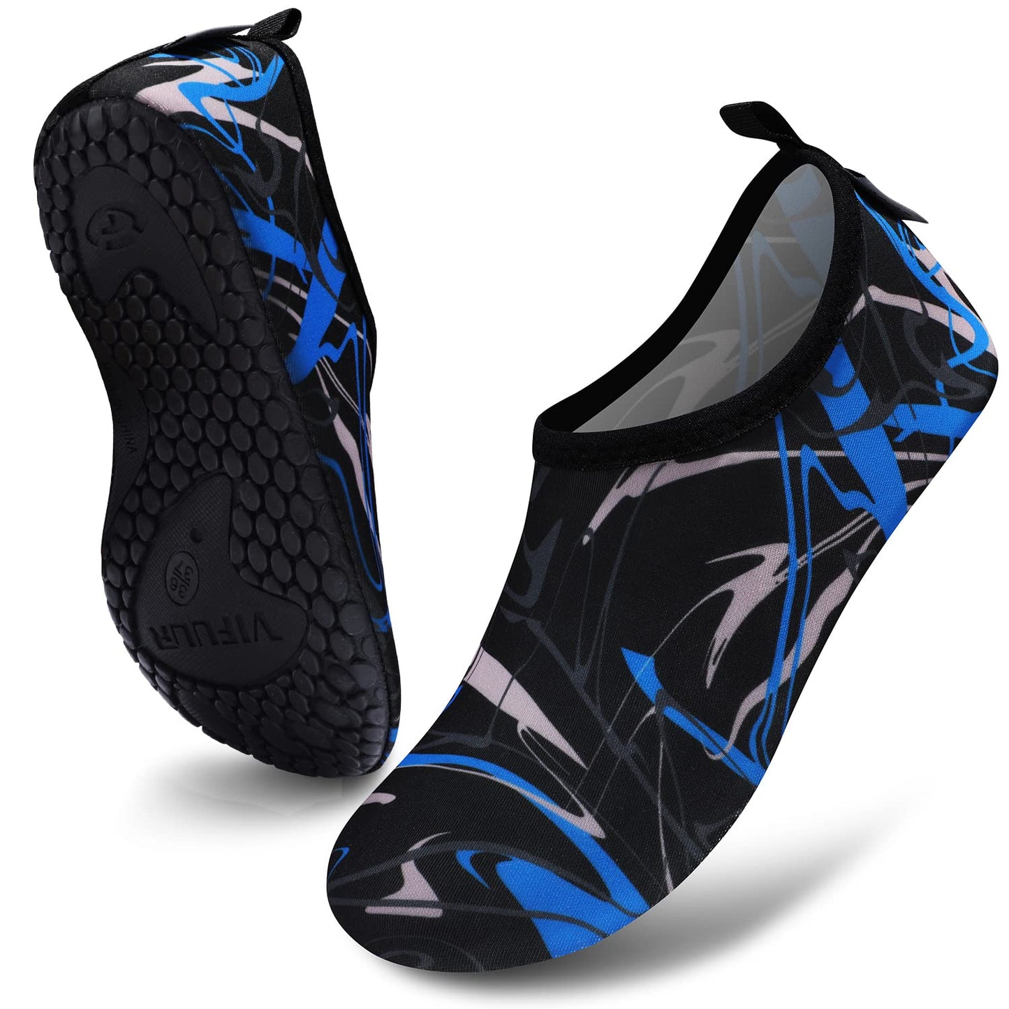 VIFUUR Water Sports Unisex Shoes Graffiti Blue - 13.5 W US / 12 M US (46)