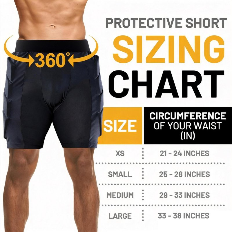 Tanden Padded Shorts Hip Impact Shorts Tailbone Protector Pad for Snowboarding Pads, Snowboard Butt Pad for Skating Ski Skateboarding Ice Figure Skating Crash Pads M