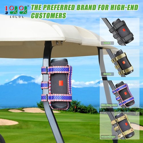 10L0L Speaker Mount for Golf Cart,Portable Speaker Holder with Adjustable Strap Fit Bluetooth Wireless Speakers Secure onto Golf Cart/Bike/Beach Umbrella/Boat,Purple