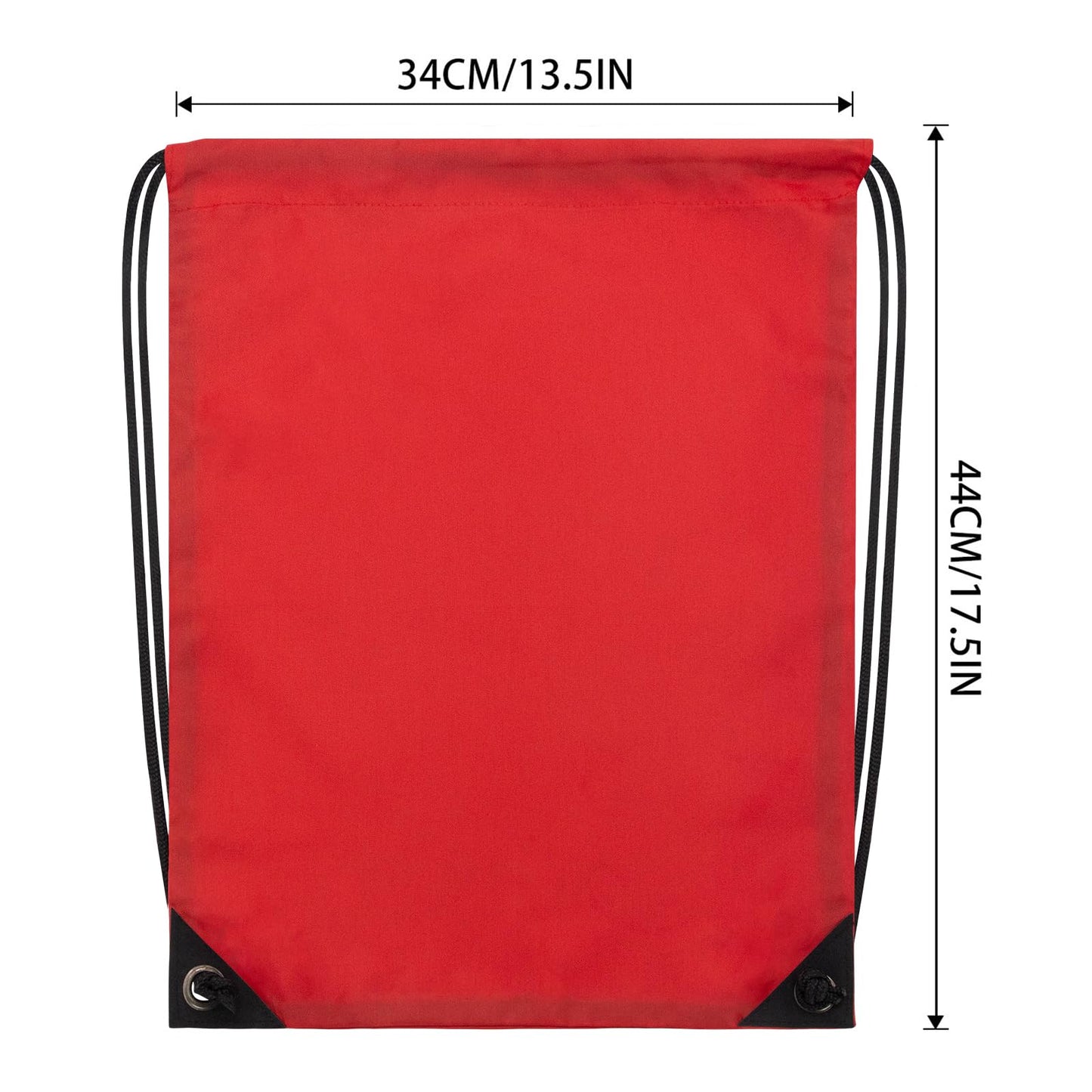 CALACH 2PCS Drawstring Bags Bulk, String Backpack for Men Women, Cinch Bag Draw String Back Bag for Gym, Sports, Travel, Swimming, Beach, Red
