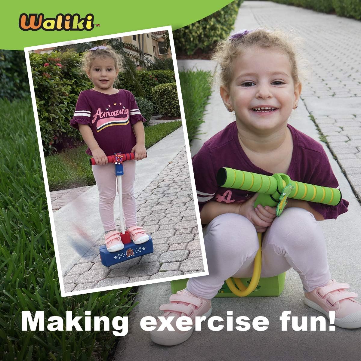 WALIKI Foam Pogo Hopper - Elephant Jumper | Fun and Safe Toy for 4-Year-Olds