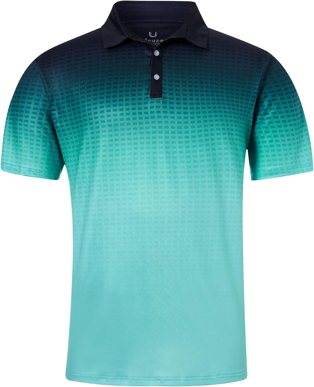 Uideazone Men's Golf Shirt - Moisture-Wicking Dry Fit Athletic Polo - 3D Print Short Sleeve