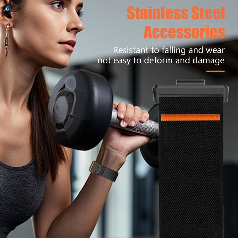 SUGARJAR Nylon Bands Compatible with COROS VERTIX 2/2S Adjustable Sport Replacement Straps for Women Men
