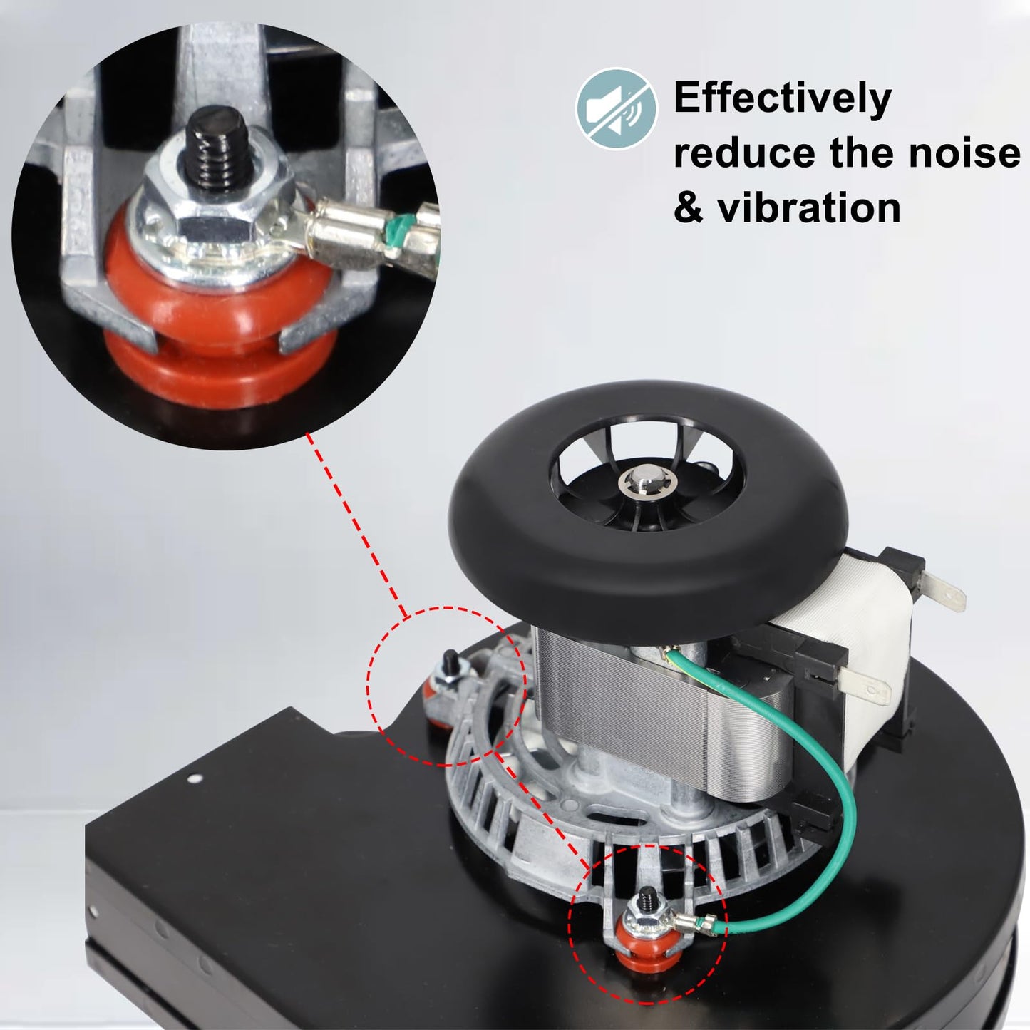 Criditpid Furnace Draft Inducer Blower Fan Motor Replacement for Jakel J238-112-11128, J238-112-11258, Goodman B1859005S, B1859005.