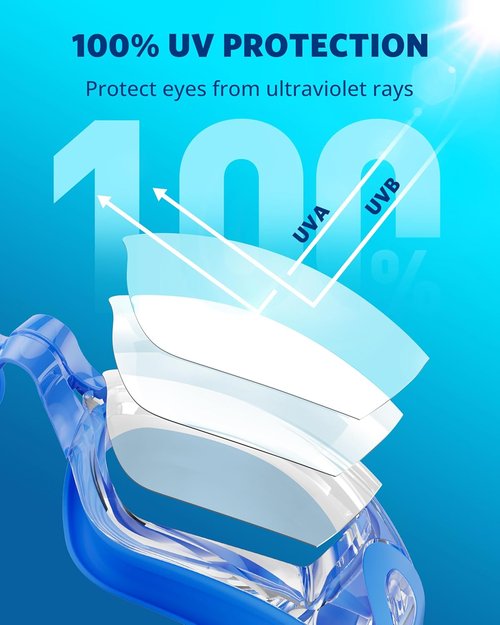 Aegend Swim Goggles - No Leak Design for Full Protection | Ideal for Adults & Youth