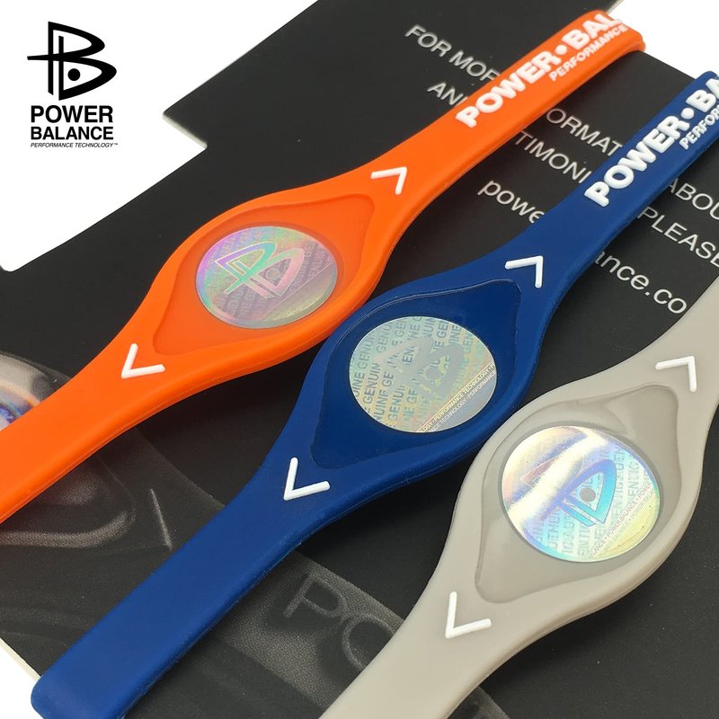 Power Balance the Original Genuine Performance Wristband, safe Waterproof Lightweight durable, size of orange M+deepblue M+ grey L