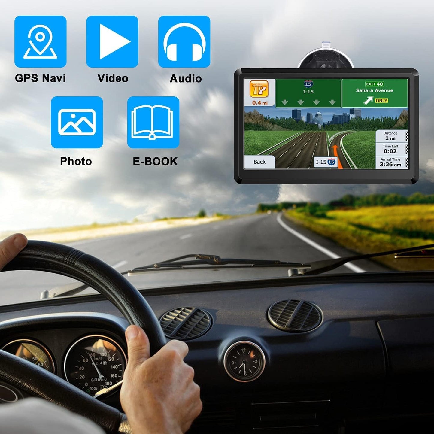 Skiennix 2025 Map Car GPS Navigation - Turn-By-Turn Directions & Driver Alerts | Free Map Updates