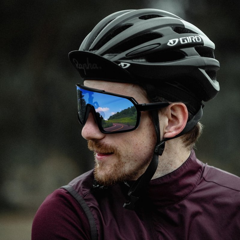 Cyxus 25g Wraparound Cycling Running Sports Glasses Men Women TR90 Sunglasses MTB UV400 Protection 1258
