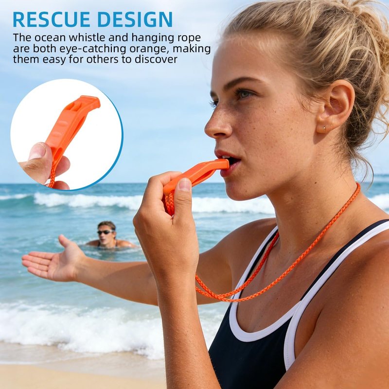WSSROGY 36 Pack 120 db Safety Emergency Whistles with Lanyard for Survival Rescue Signaling