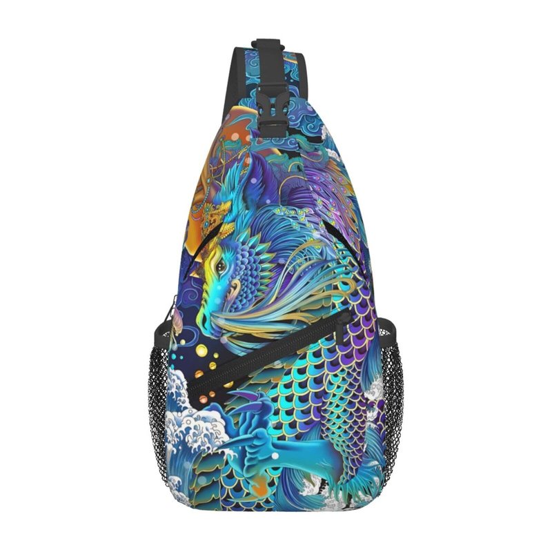 ZFPKWJY Cool Dragon Sling Bag Crossbody Travel Hiking Chest Backpack Shoulder Daypack for Men Women