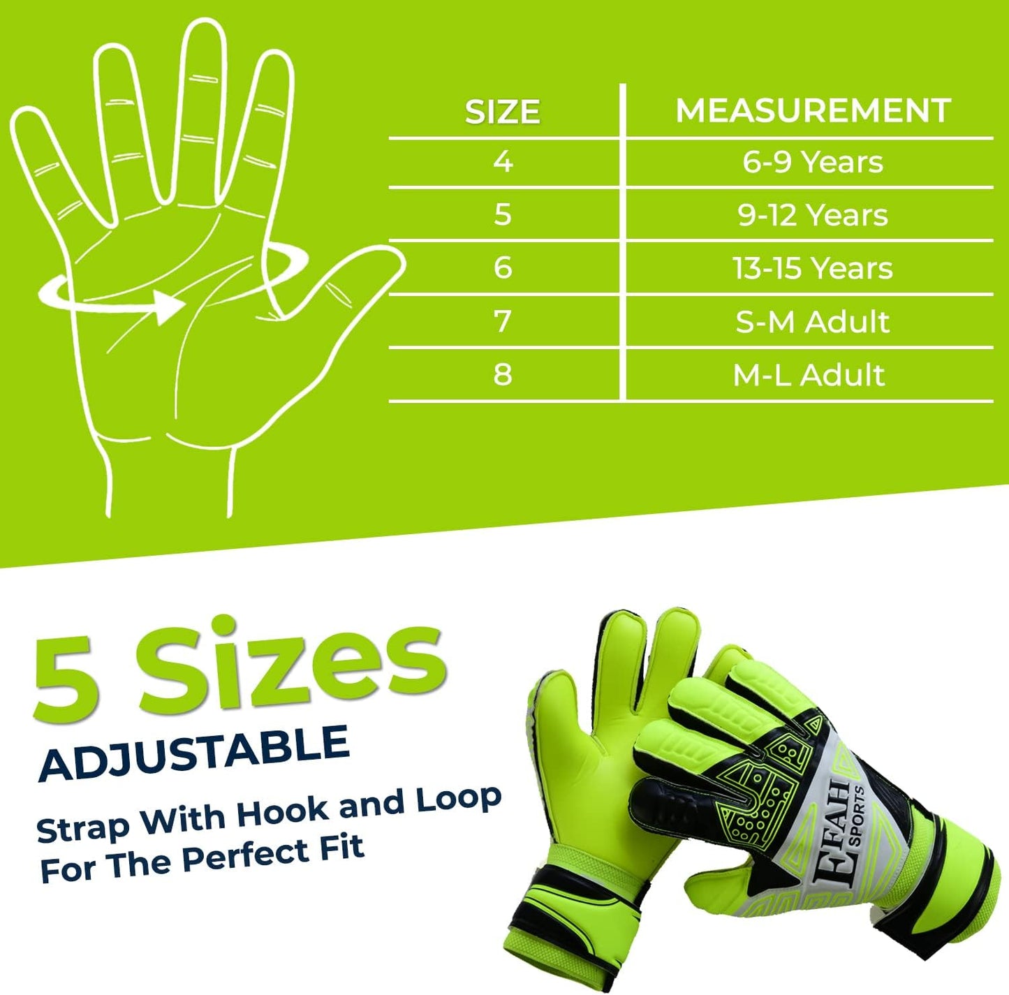 Regine Switzerland Soccer Goalkeeper Gloves - Youth Goalie Gloves with Fingersave & Double Wrist Grips