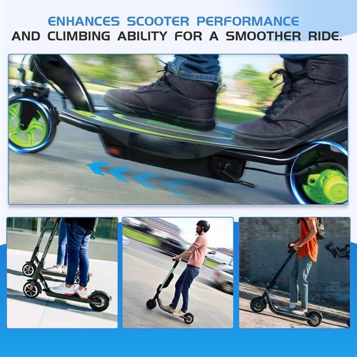 Dexepe 24V Electric Scooter Brushed Motor 350W Compatible with E Scooter Drive Speed Control Razor E300 E300S E325 MX350 MX400 Wind Turbine Go Karts E Bike Chain Drive Permanent Magnet Electric Motor