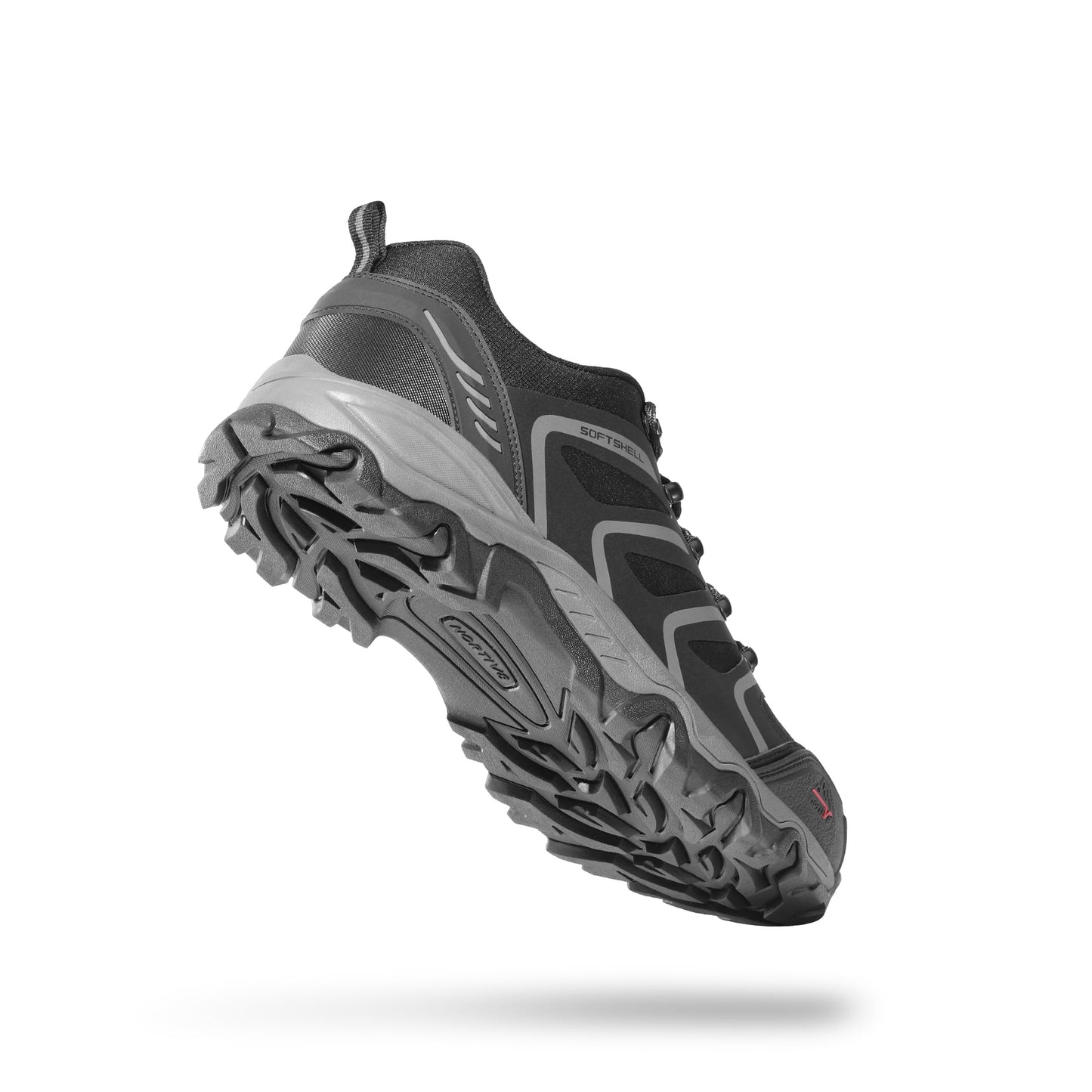 NORTIV 8 Men's Low Top Waterproof Hiking Shoes Trekking Trails Outdoor Work Shoes,Size 10.5W,Black/Dark/Grey,160448_Low