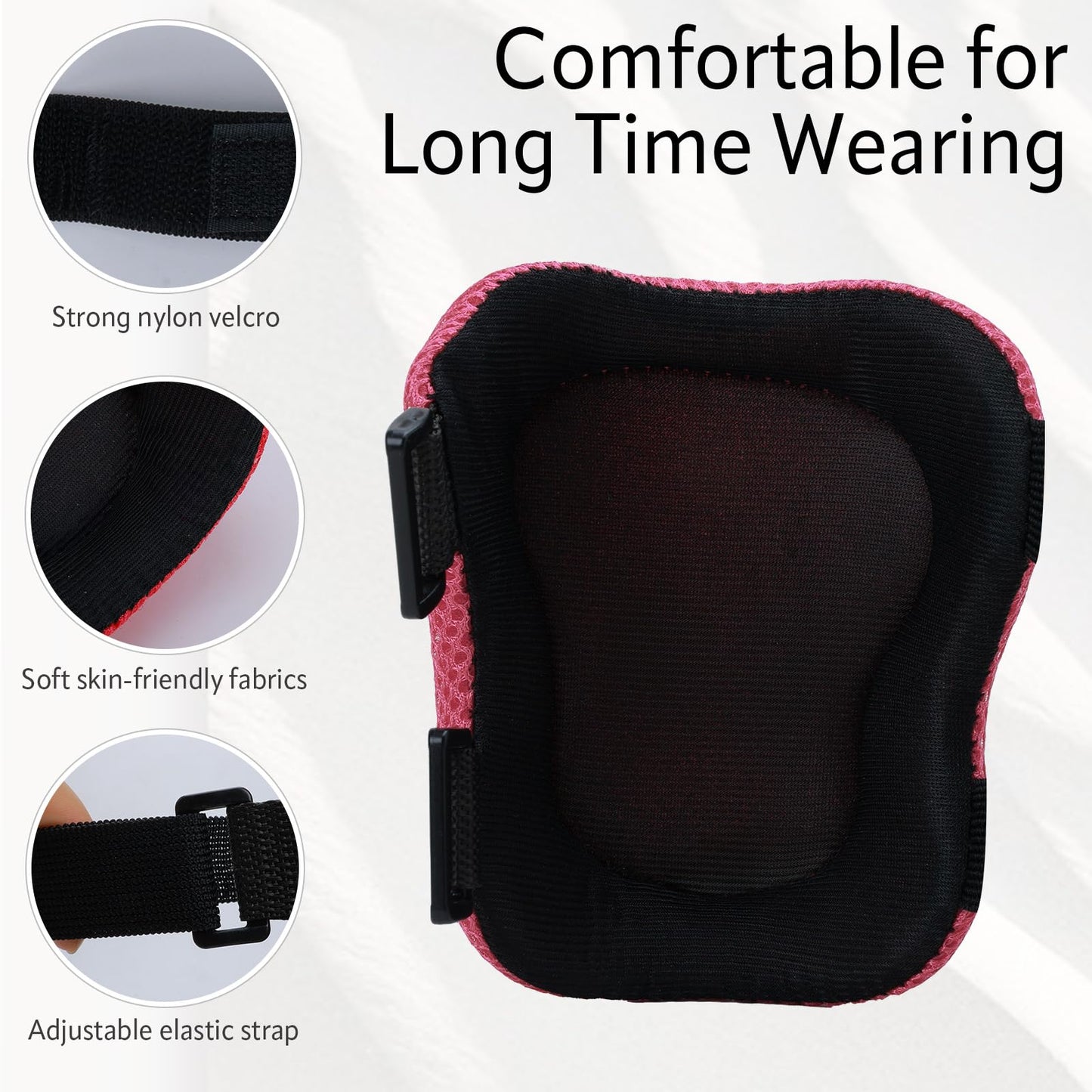 Adjustable Kids Knee Pads Elbow Pads Wrist Guards Set for 3-8 Years Child Protective Gear Set for Roller Skates,BMX,Bike,Cycling, Skateboard, Inline Skating, Scooter Riding Sports,Football，S