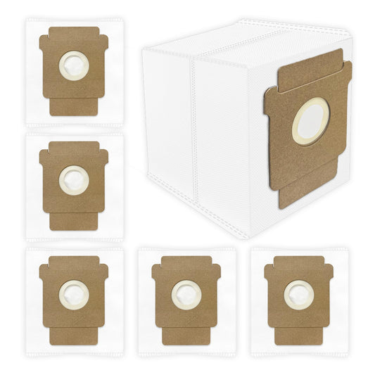 Dust Bags Compatible For iRobot Roomba Essential Vac 2 Q0520, 105 Vac / 104/105 Combo, Plus 405 (G181) (G185) / 505 Combo / 504 Vac, Max 705 Vac Robot Vacuum Cleaner, 6 Pcs