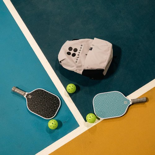 Holbrook's Rove 2: Pickleball Paddles Set of 2 Including 3 Outdoor Pickleball Balls, and Backpack to Carry it All | Fiberglass Paddle Surface for Any Skill Level