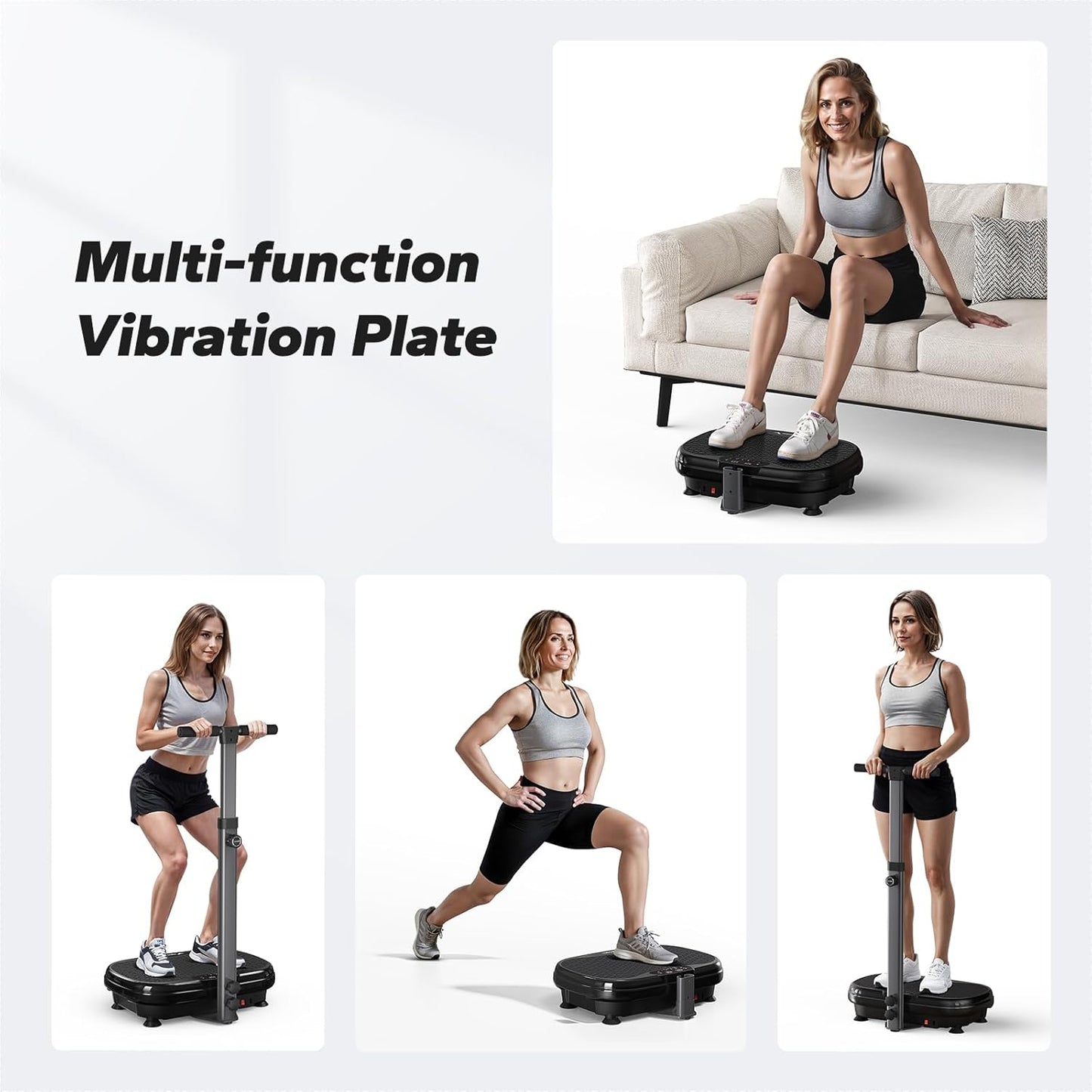 MERACH Vibration Plate Exercise Machine - Lymphatic Drainage & Weight Loss | Home Fitness Equipment for All