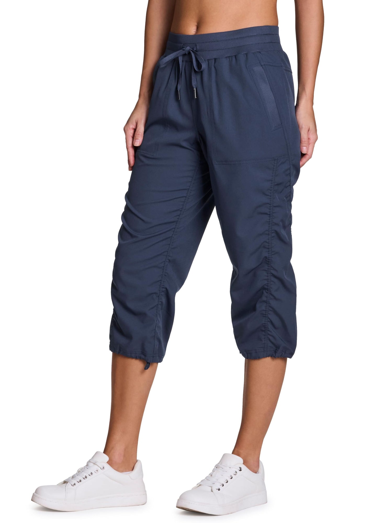 RBX Active Capri Pants for Women Joggers Stretch Lightweight Women’s Casual Pant Vintage Navy XL