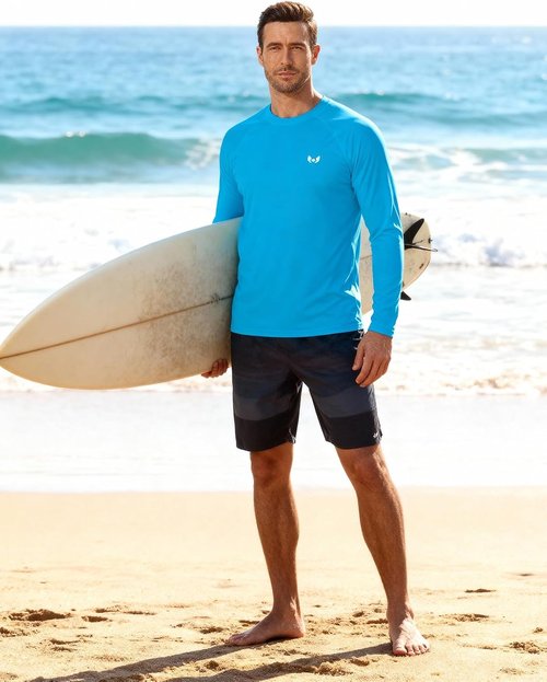 Corna Men's Workout T-Shirts - Lightweight Dry Fit Athletic Shirt with UPF 50+ Sun Protection