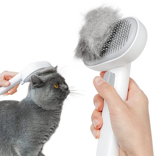 Aumuca Cat Brush - Effective Grooming Tool for Shedding | Ideal for Long & Short Haired Cats