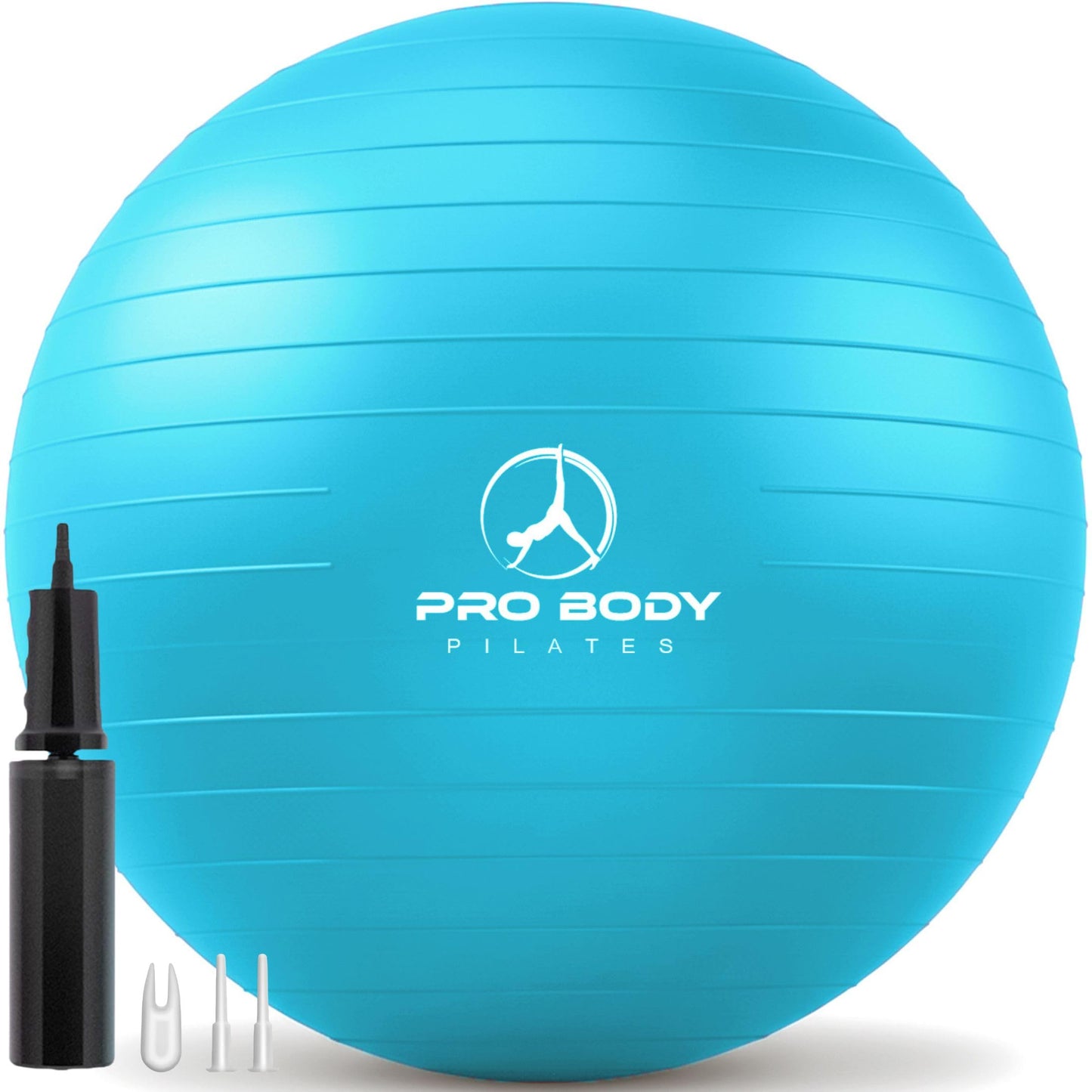 ProBody Pilates Exercise Ball - Multiple Sizes Gym Grade Balance Ball for Fitness, Workout, Pregnancy & Physical Therapy, Stability Yoga Ball Chair (Teal, 65cm)