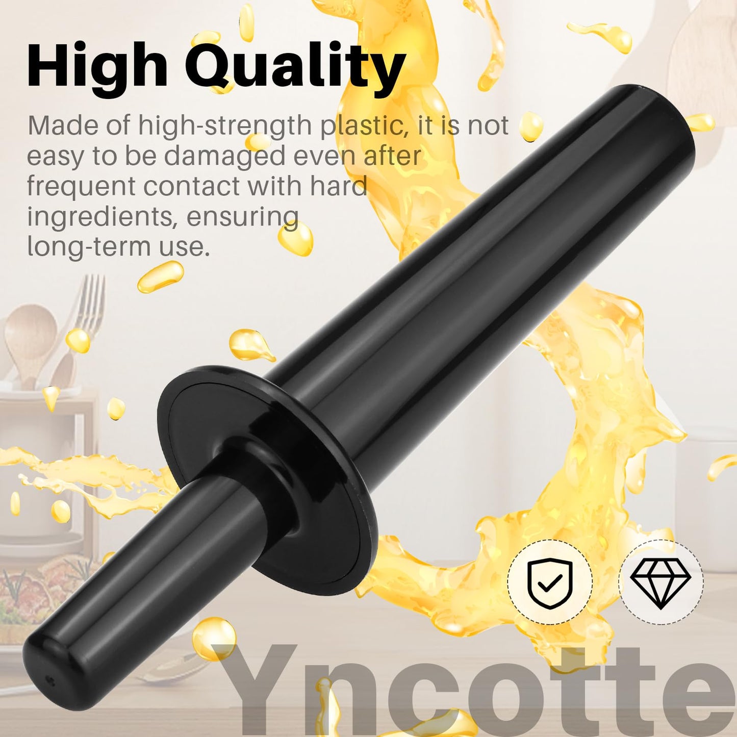 Blender Tamper Compatible with Vitamix 32Oz 48Oz Container, Small Mini Plunger Replacement Part Blender Tamper Stick Tool Accessories