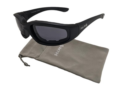 SOL PRO Motorcycle Riding Glasses, Polarized Lens 100% UVB/UVB, Foam Padded, Super Light, Floating, For Outdoor Activity Sports, Fit Men and Women