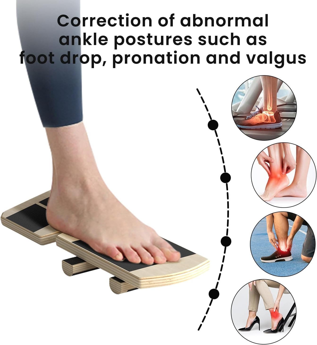 Skiennix Ankle Balance Board - Foot Strengthener for Sprained Ankle Recovery | Stability Exercises & Posture Correction