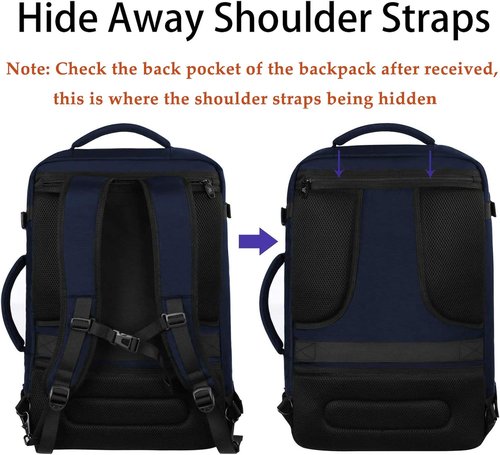 MATEIN Weekender Backpack - Large Capacity Travel Backpack with Expandable Design | Blue
