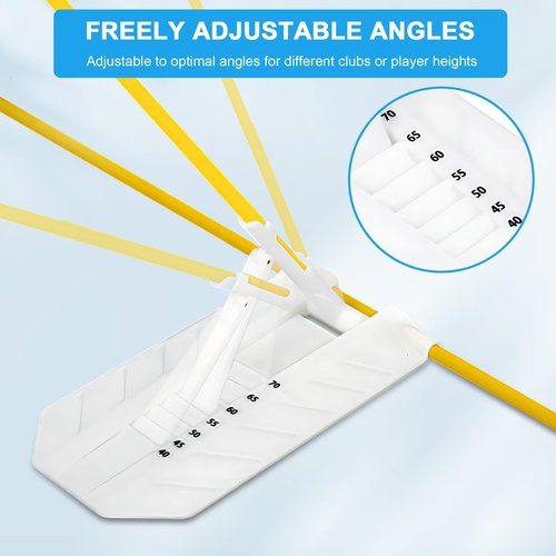 PIRXXIY Golf Alignment Stick Holder Set - Golf Swing Training Aid for Aiming, Putting, Full Swing Trainer, Golf Practice Accessories, Posture Corrector, Golf Swing Plane Trainer
