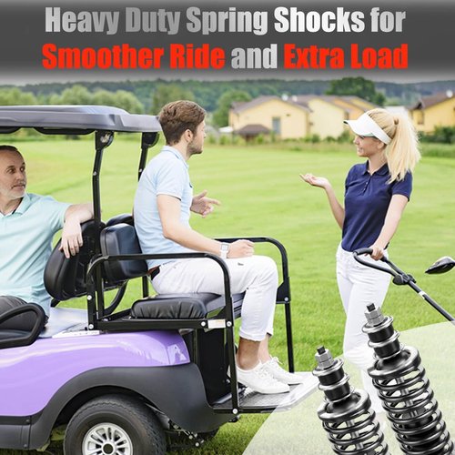 LEAPGOMAX EZGO TXT Golf Cart Shocks Front or Rear with Heavy Duty Coil Springs for EZGO TXT/Medalist 1994+ G&E Golf Carts OEM# 70928-G01 76418-G01