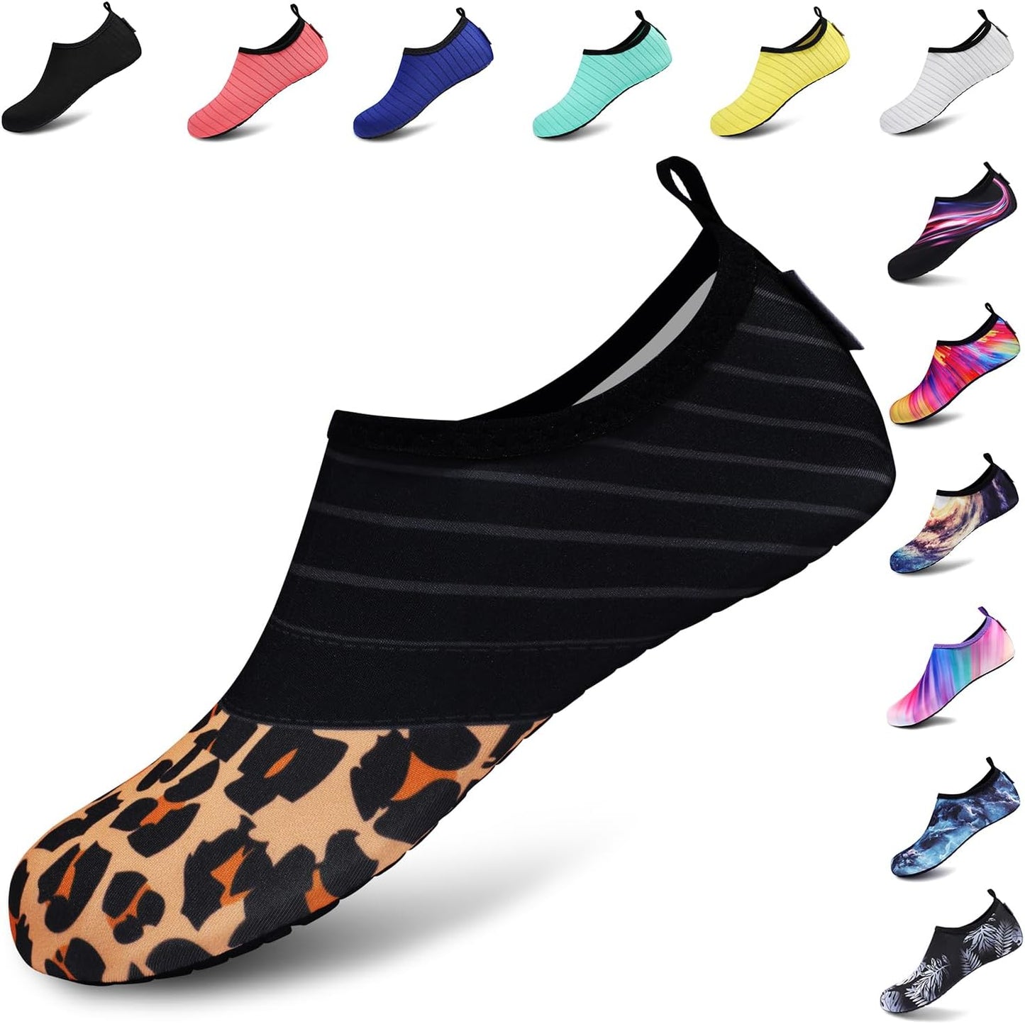 VIFUUR Aqua Yoga Shoes - Barefoot Quick-Dry Water Sports Socks | Slip-On for Men & Women