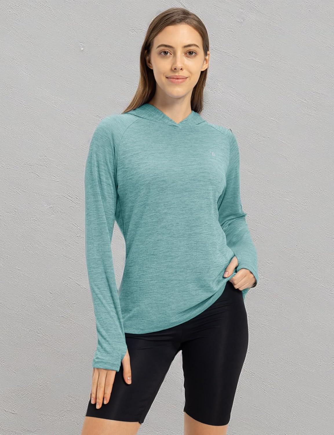 TBMPOY Women's Sun Protection Hoodie - UPF 50+ Long Sleeve Lightweight Fishing & Hiking Shirt