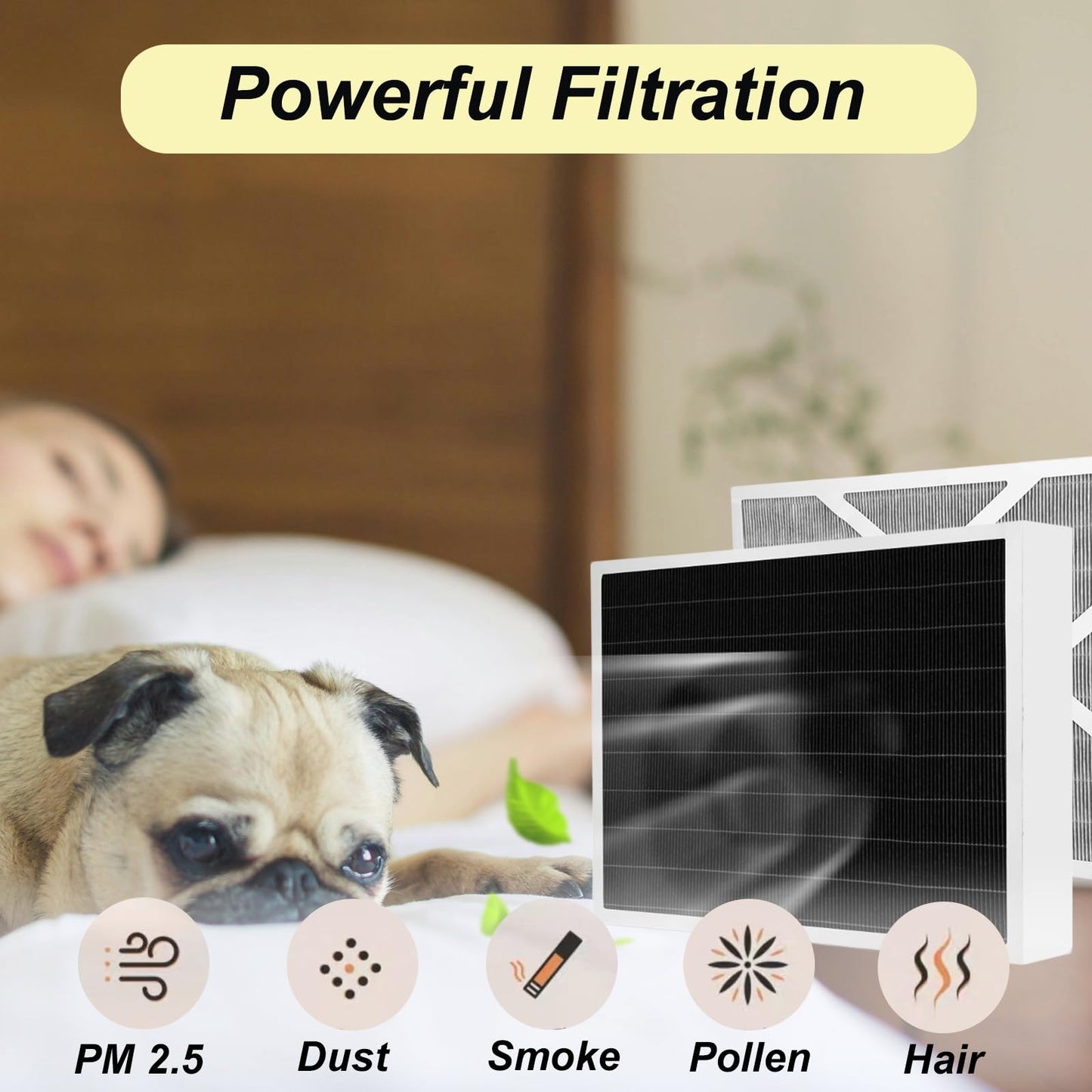 Prestivair 20 x 26 x 5 INCH Y6604 MERV 16 Replacement Filter Compatible with Lennox Y6604 PureAir PCO3-20-16 Furnace Purification System Air Purifier 1 Pack