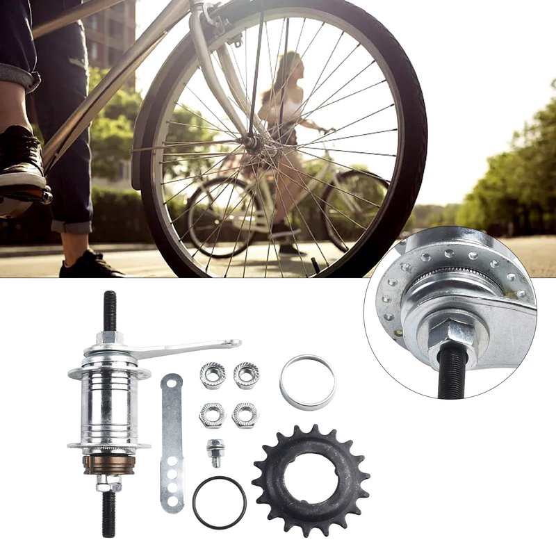 Coaster Brake Hub/Bike Brake Rear Hub, 36 Hole Coaster Brake Back Pedal Rear Hub Freewheel Bike Fixed Accessory Adapter