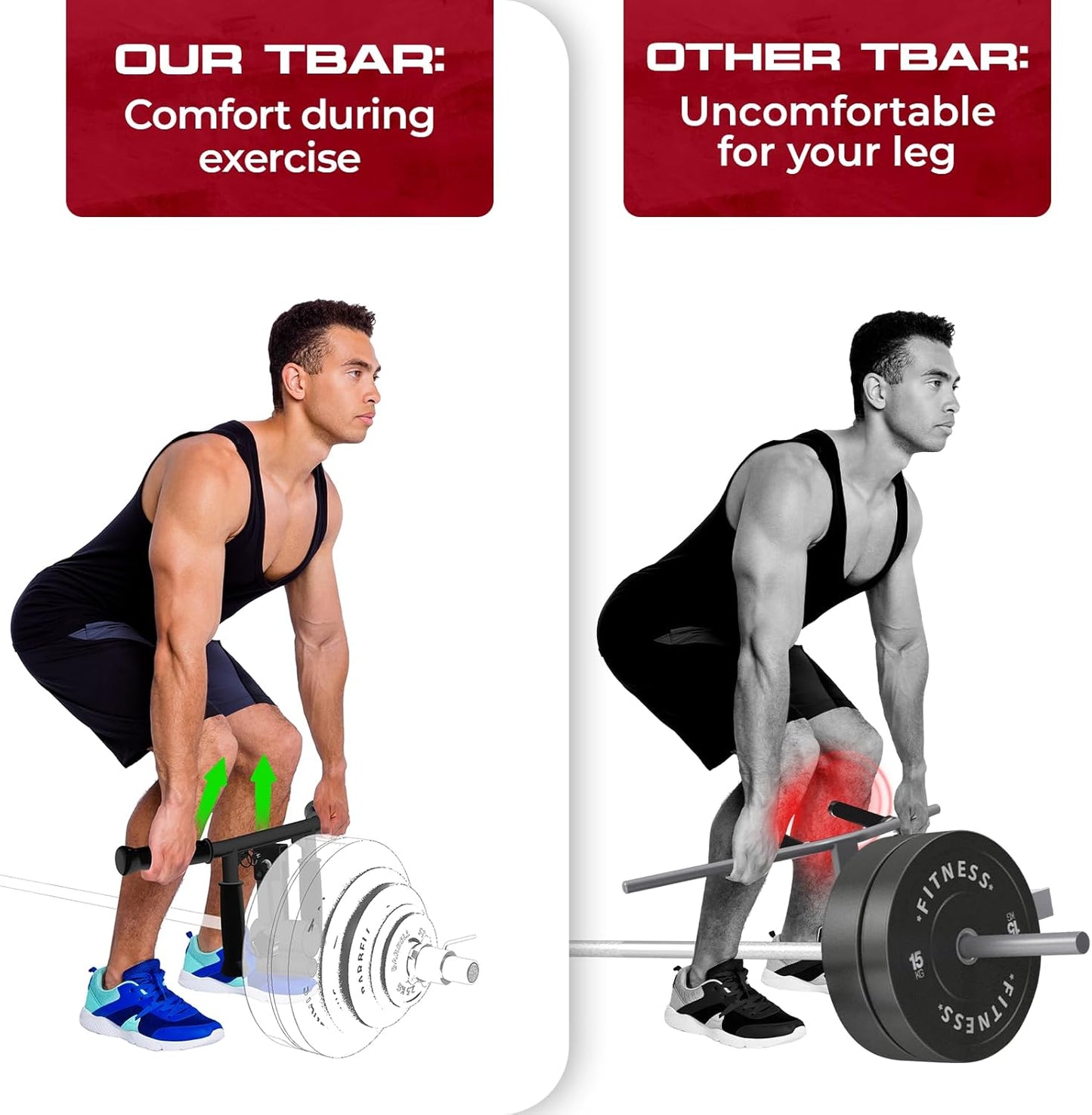 Yes4All Multi-Grip Rowing Landmine Handle - 550LBS T-Bar LAT & Viking Press | Fits 1" & 2" Bars