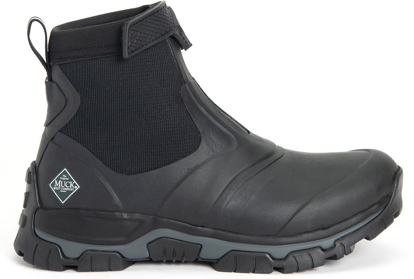 MUCK Men's Apex Mid Zip Ankle Boot, Black, Size 9(M)