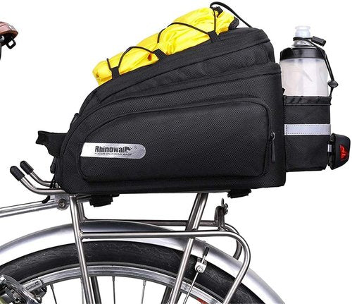 HUNTVP Bike Trunk Bag 12L Waterproof Bike Pannier for Bicycle Cargo Rack Saddle Bag Laptop Luggage Bag Rack Bicycle Bag